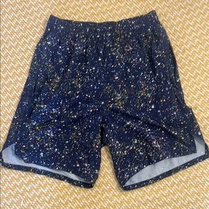 Men's Navy Speckled Shorts
